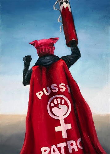Sarah Stolar
The Red Resister
7 x 5 | oil on canvas
$950